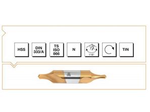 HSS DIN 333 / A Punta Matkabı - FORM A - TIN KAPLAMALI