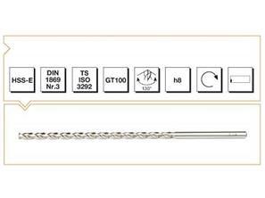 HSS-E DIN 1869 -1 Silindirik Saplı Çok Uzun Matkap Ucu - GT 100 Tipi