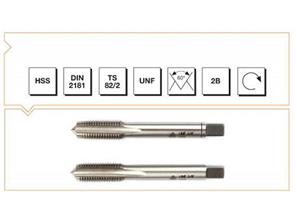 HSS DIN 2181 USA İnce Vidalı 2'li Takım Kılavuzu - UNF