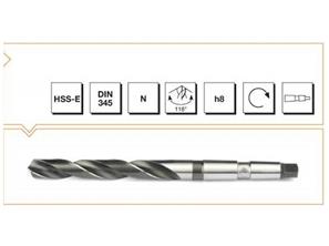 HSS DIN 345 Mors Konik Saplı Matkap Ucu