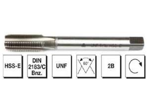 HSS - E DIN 2183/C USA İnce Vidalı Düz Kanallı Makina Kılavuzu - UNF