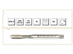 HSS - E DIN 371/C Metrik Normal Vidalı Düz Kanallı Makina Kılavuzu