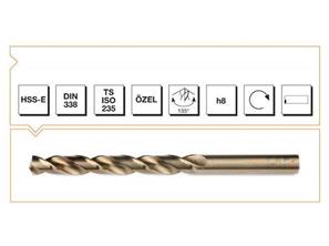HSS-E DIN 338 Silindirik Saplı Kısa Matkap Ucu - ALTIN SERİ